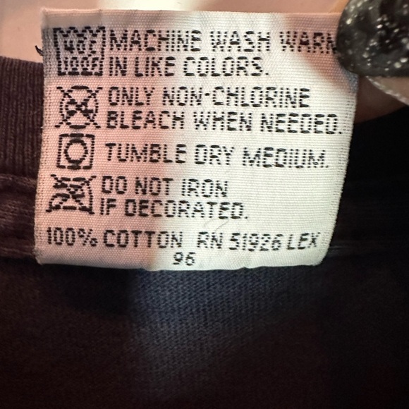 Vintage Hard Rock Cafe Chicago Shirt Ad Med Blue 90s Peace Sign USA - Picture 5 of 5